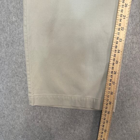 Tommy Bahama Chino Pants Mens 34 Straight Fit Beige Stretch Flat Front Slacks - Picture 9 of 12
